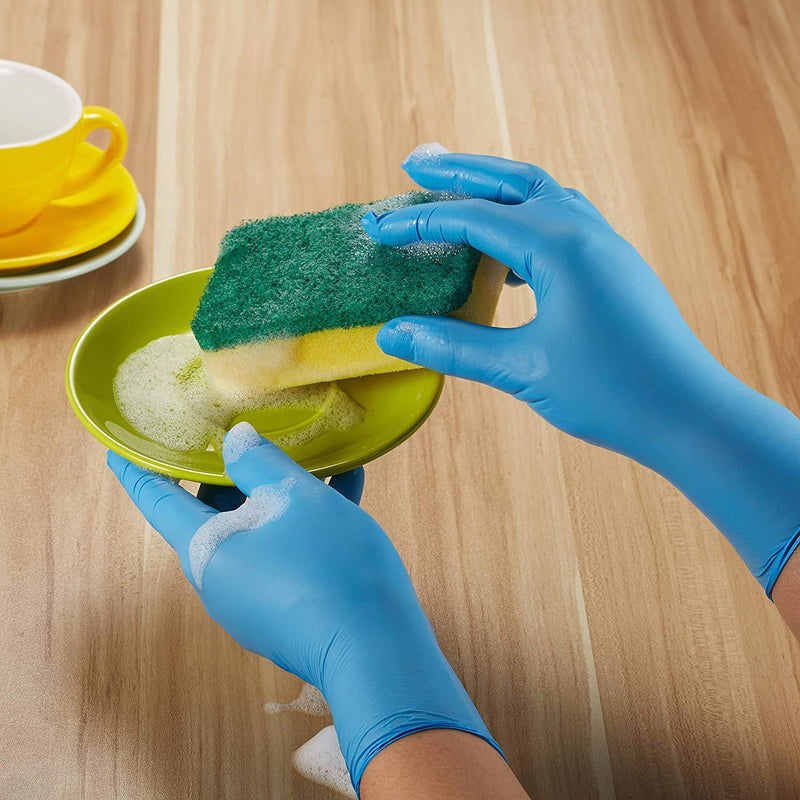 Nitrile Gloves Kids Gloves Disposable, Nitrile Gloves for 4-10 Years - Latex Free, Powder Free - for Kids Festival Preparation, Crafting, Painting, Gardening- Blue - NewNest Australia