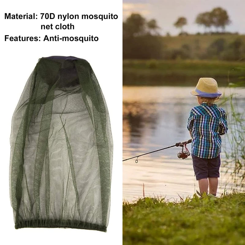 Hat with mosquito net, mosquito net hat, mosquito head net, fly net for face, mosquito hat head net, anti-mosquito bee bug insect, beekeeper protective hat, fly mask cap hat, mesh face protection green x 2 pieces - NewNest Australia