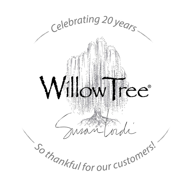 NewNest Australia - Willow Tree Quiet Strength, Sculpted Hand-Painted Memory Box 