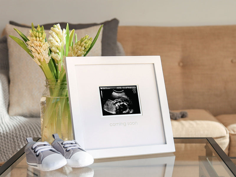 Pearhead Baby Coming Soon Sonogram Picture Frame, Pregnancy Keepsake Photo Frame, Gender-Neutral Baby Nursery Décor Coming Soon Frame - NewNest Australia