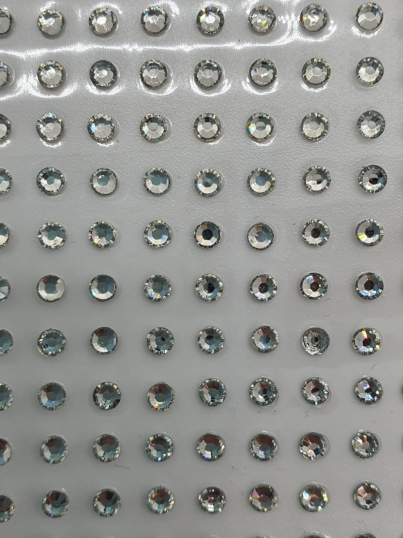 150 PCS 4 mm Face Gems Stickers Temporary Tattoo Acrylic Crystal Glitter Waterproof Face Jewels Rainbow Tears Rhinestone for Party, Rave Festival, Dress-up Make up -SELF ADHESIVE- (CLEAR (Z1KAZ01)) CLEAR (Z1KAZ01) - NewNest Australia