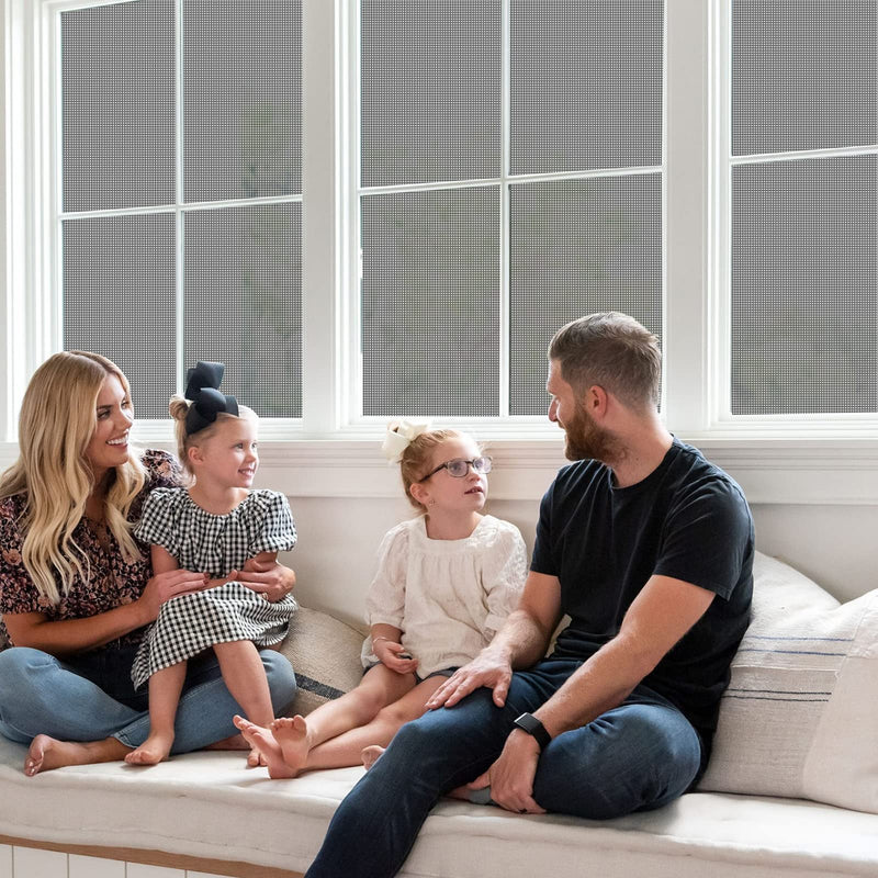 MAGZO Window Screen Replacement, 36"W x 90"L x 1/64"T Durable Fiberglass UV Protection Adjustable Screen for Windows&Doors, Folded DIY Window Mesh, Screen Door Replacement Mesh (Black) 1/64"T x 36"W x 90"L Black - NewNest Australia