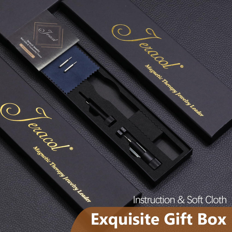 Jeracol Titanium Steel Magnetic Bracelet for Women, Infinite Love Design Women Magnetic Wristband with Ultra Strength 3800 Guass Magnets, Brazaletes Jewelry with Remove Tool & Gift Box（Zircon） Zircon - NewNest Australia