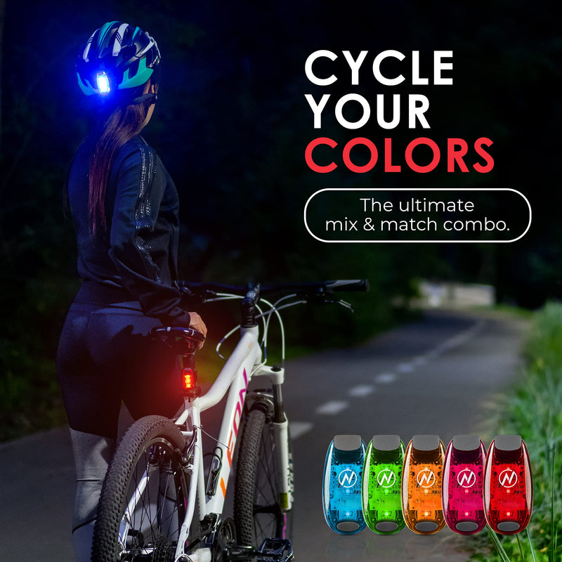 LED Safety Light (2 Pack) + Free Bonuses | Clip On Strobe/Running Lights for Runners, Dogs, Bike, Walking | The Best High Visibility Accessories for Your Reflective Gear, Bicycle etc Red - NewNest Australia