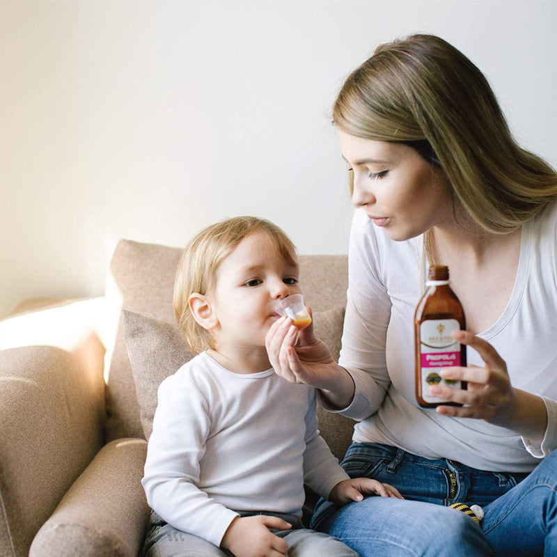 BEE&YOU propolis honey syrup, for children with vitamin C, dietary supplement for children, 100% natural and without additives, 33 international awards, 12 certificates, gluten-free, no sugar - NewNest Australia