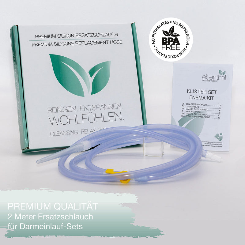 Ebenthal Vital ‚ Replacement Hose For Intestinal Enema Sets 2 M ‚ Silicone Hose Suitable For Many Irrigators And Enema Sets For Intestinal Cleansing ‚ Bpa Free - NewNest Australia