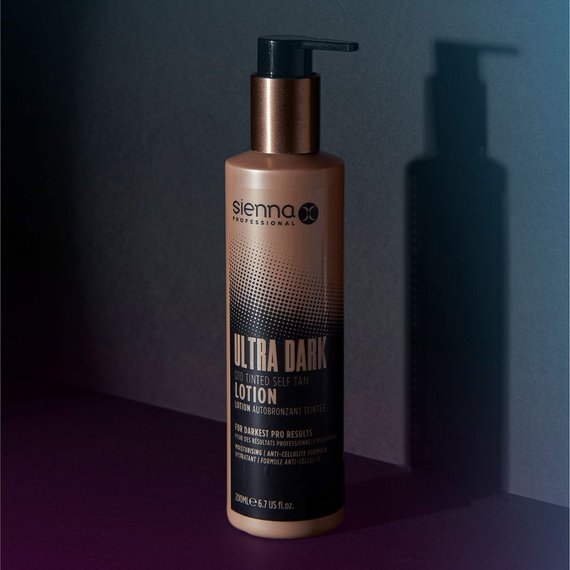 Sienna X Ultra Dark Q10 Tinted Self Tan Lotion 200ml. Vegan Fake Tan Lotion For A Flawless, Streak Free Finish. Enriched With Shea Butter, Q10 and Aloe Vera. Gradual Cream For Long Lasting Glow - NewNest Australia