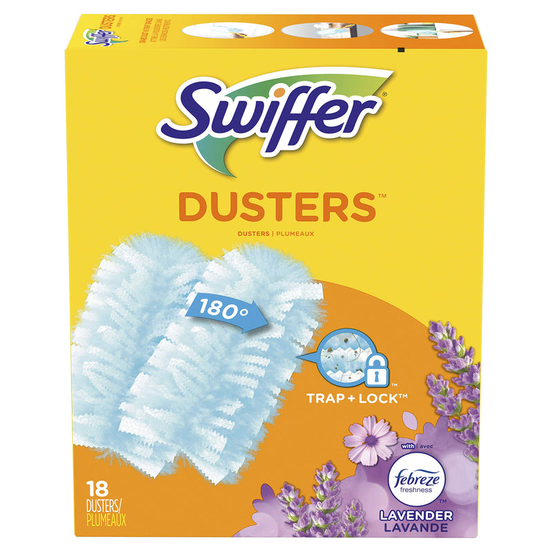 Swiffer Dusters, Ceiling Fan Duster, Multi Surface Refills with Febreze Lavender, 18 Count - NewNest Australia