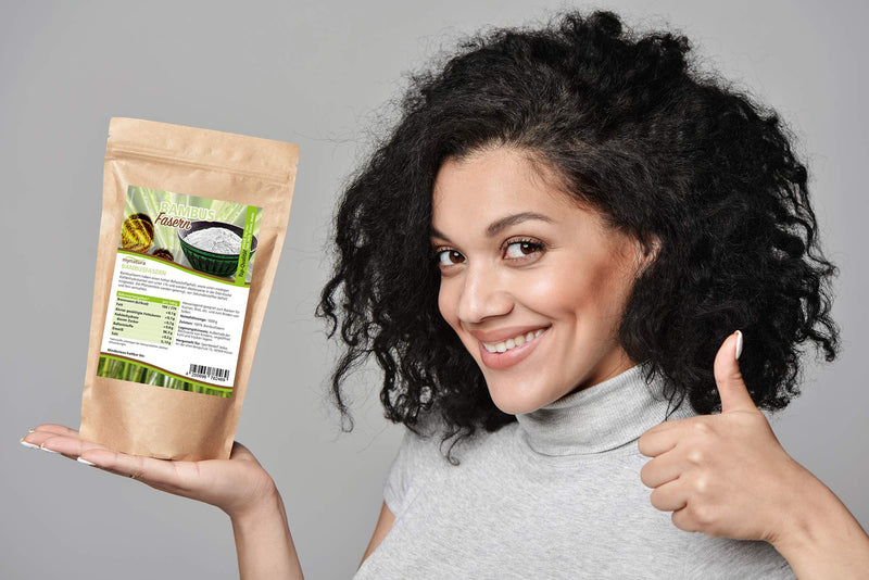 Mynatura ground bamboo fibers 2x 1000g - bamboo gluten-free - low in carbohydrates - fitness food - gently processed - high in fiber - natural - bag (2 x 1kg) 2 x 1kg - NewNest Australia