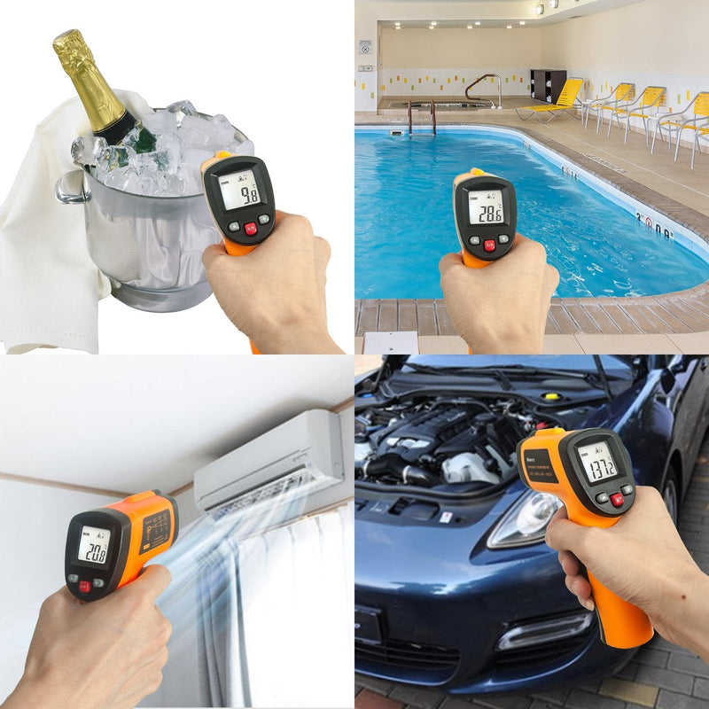 Helect (NOT for Human) Infrared Thermometer, Non-Contact Digital Laser Temperature Gun -58°F to 1022°F (-50°C to 550°C) with LCD Display - NewNest Australia