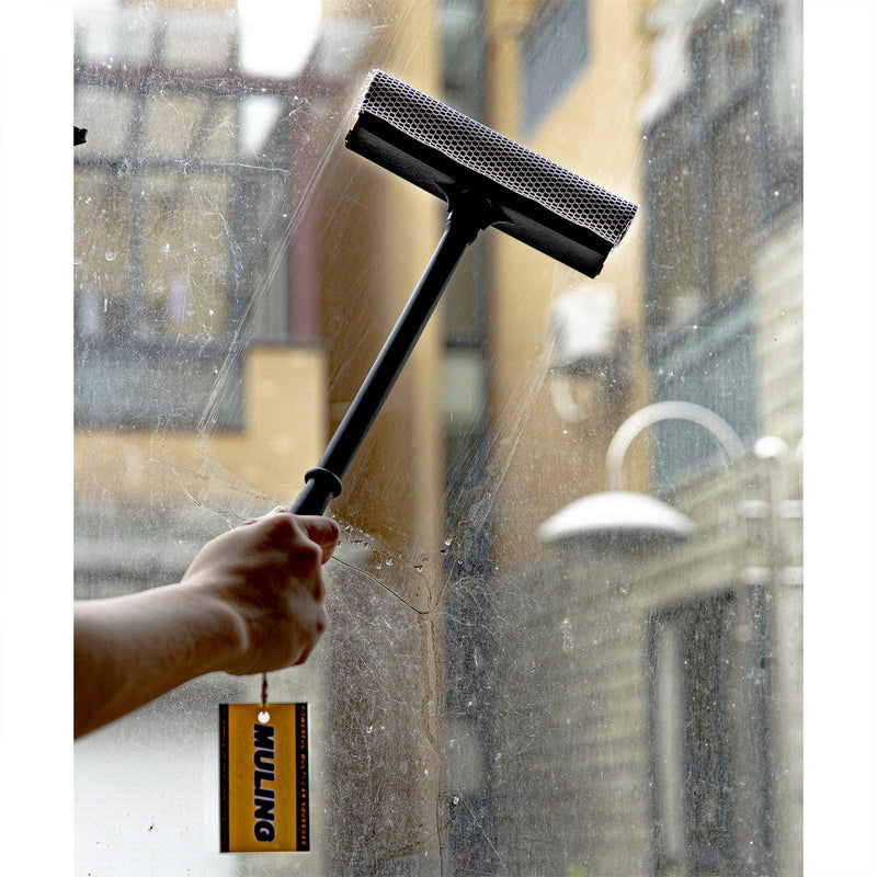 MULING Window Squeegee Cleaning Tool Window Cleaner Car Squeegee Windshield Cleaning Sponge and Rubber Squeegee,BlackM - NewNest Australia