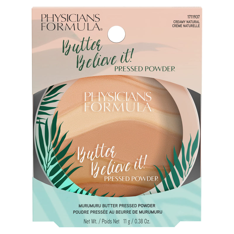 Physicians Formula, Butter Believe It! Face Powder, Pressed Powder with Soft Texture, with Murumuru Butter, Cupuaçu Butter, Tucuma Butter, Essential Fatty Acids and Pro-vitamins, Creamy Natural - NewNest Australia
