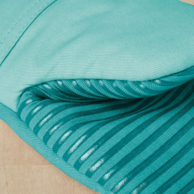 KitchenAid Beacon Two-Tone Oven Mitt 2-Pack Set, 5.75"x13", Aqua Sky 5.75"x13" - NewNest Australia