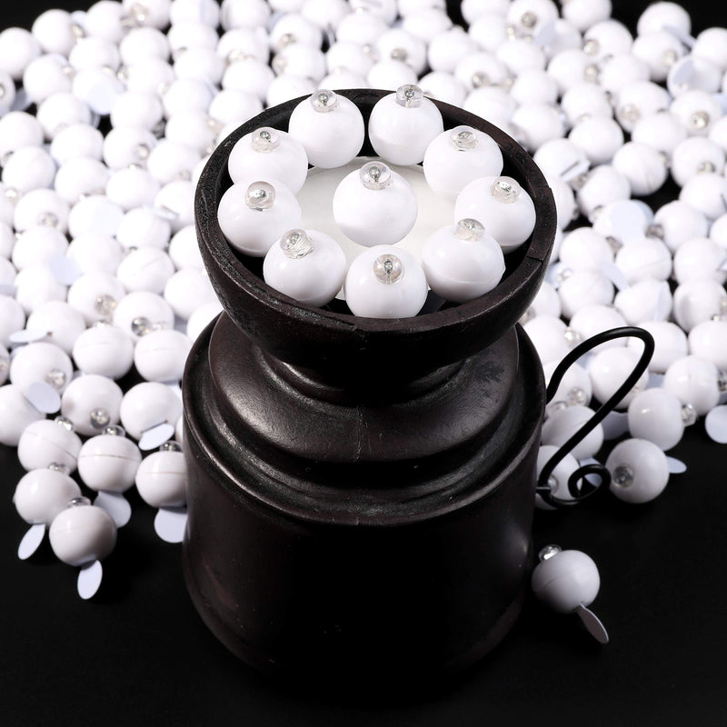 Neo LOONS 100pcs/lot 100 X Blue Round Led Flash Ball Lamp Balloon Light Long Standby Time for Paper Lantern Balloon Light Party Wedding Decoration, White Case [Update Version] - NewNest Australia