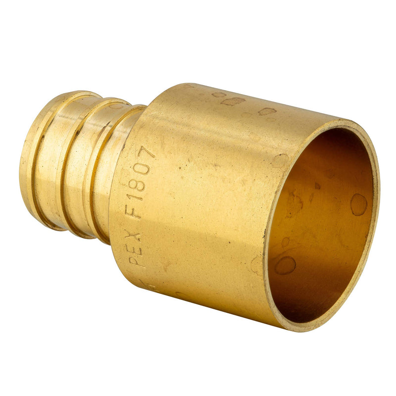 (Pack of 10) EFIELD PEX 3/4" x 3/4" Female Sweat Copper Adapter Brass Fitting No Lead-10 Pieces - NewNest Australia