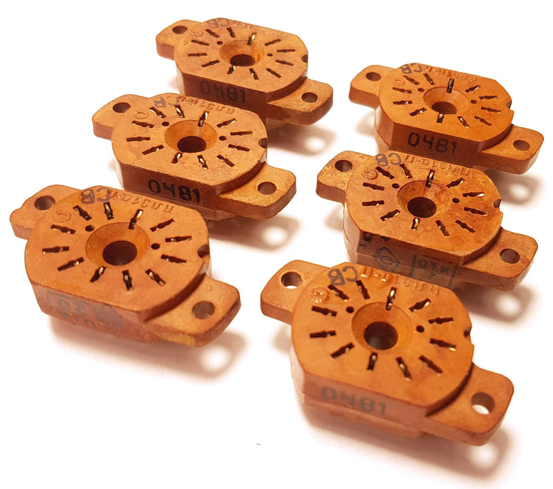 NewNest Australia - Socket for Nixie Tubes Military Version IN-12A, IN-12B, IN-15A, IN-15B, IV-22, New 6 pcs 