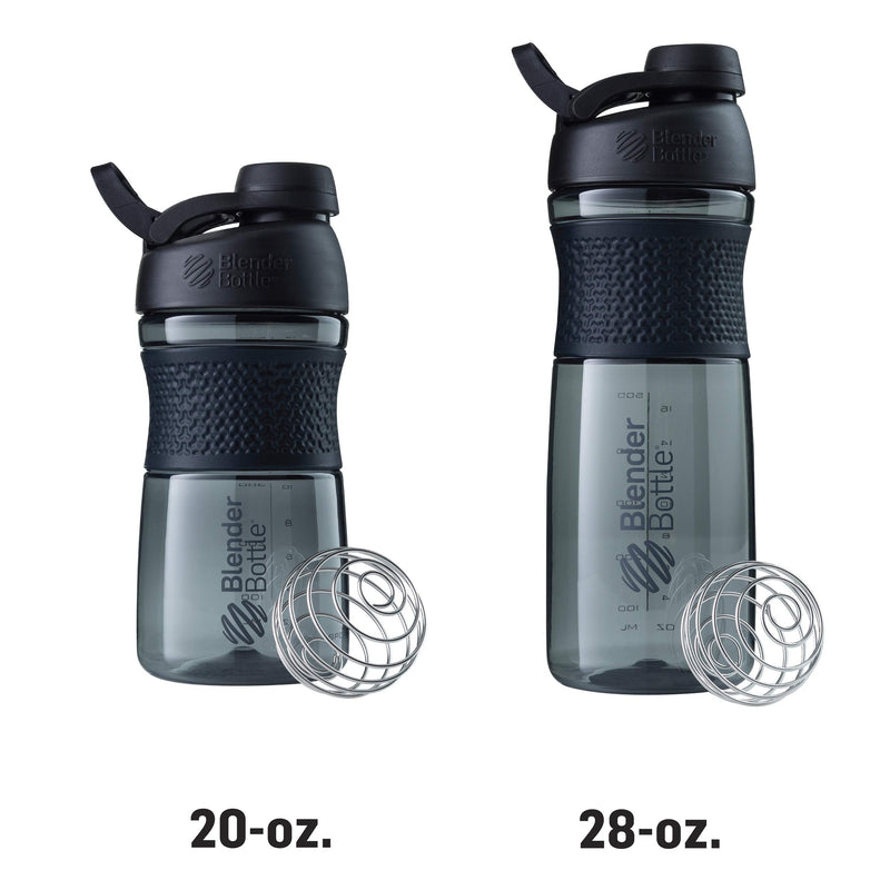 BlenderBottle Sportmixer Twist Tritan drinking bottle with BlenderBall, suitable as a protein shaker, protein shaker, water bottle or for fitness shakes, BPA free, scaled up to 760 ml, 820 ml, navy blue - NewNest Australia