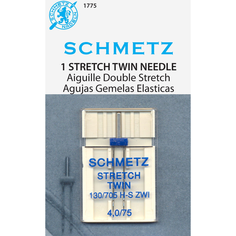 SCHMETZ Euro-Notions Twin Stretch Machine Needle, 4/75-Inch - NewNest Australia