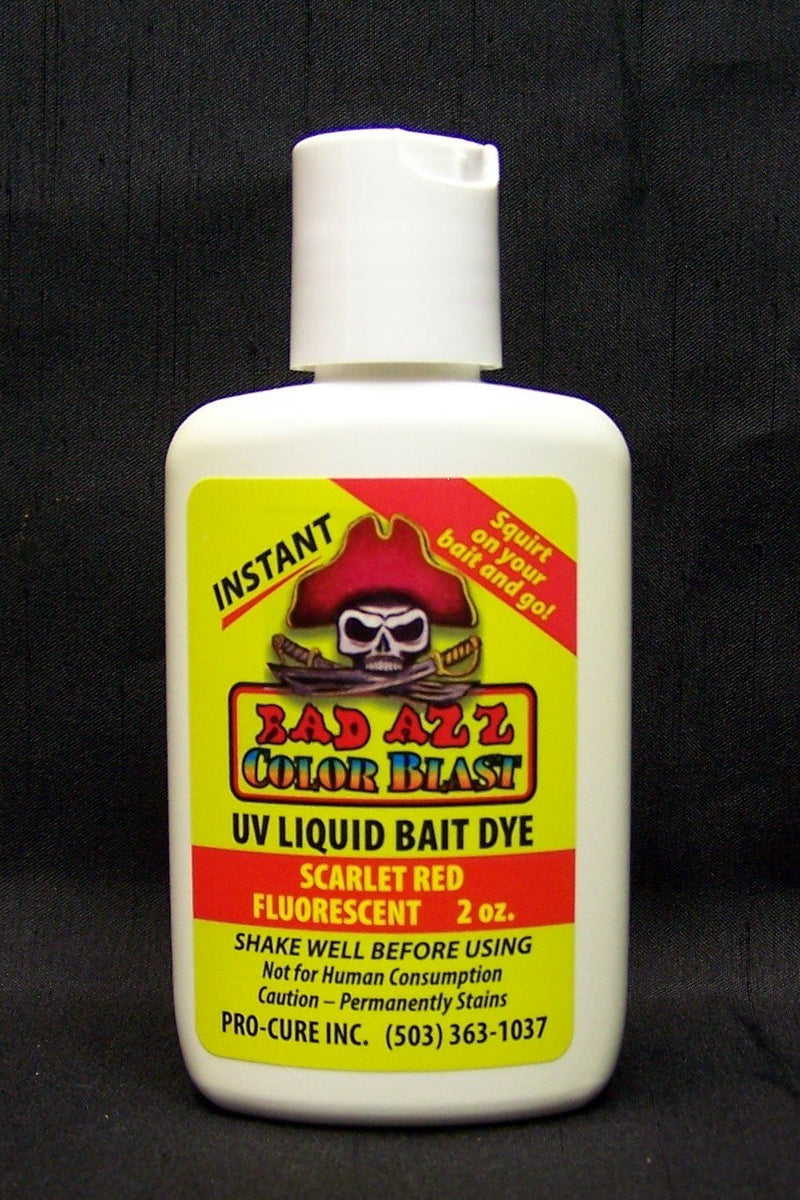 Pro-Cure Bad Azz Color Blast Liquid Bait Dye, 2 Ounce, Scarlet Red Fluorescent - NewNest Australia