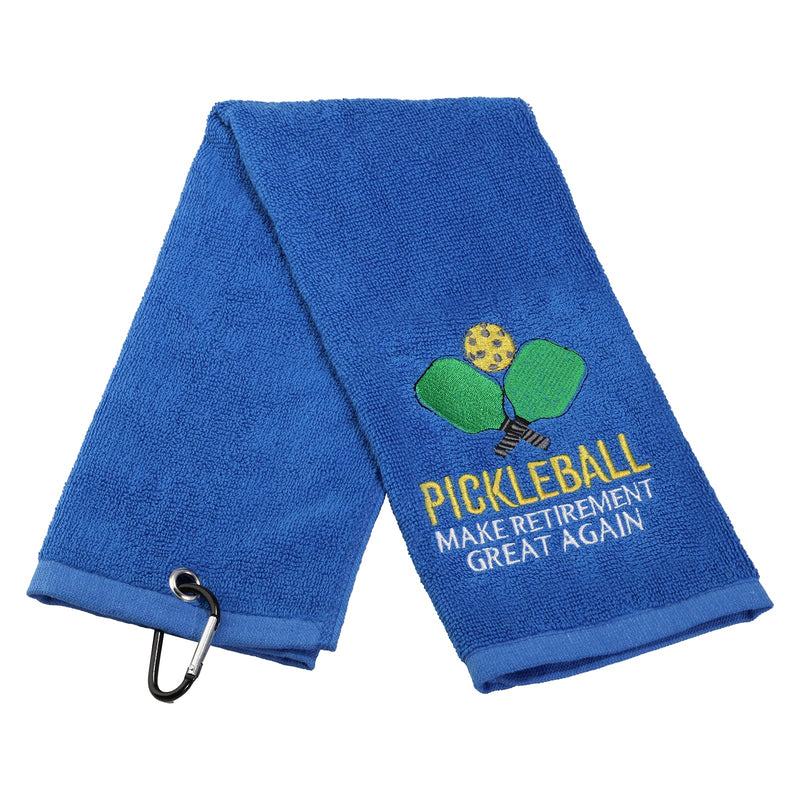 LEVLO Pickleball Sports Lovers Gift Pickleball Make Retirement Great Again Cotton Towels for Pickleball Lovers Gifts - NewNest Australia