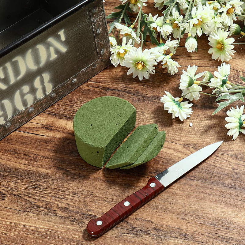TAOPE 15 PCS Floral Foam, Green Styrofoam Block for Artificial Flowers, Round Wet & Dry Foam Bricks, Florist Foam for Flower Arrangements - NewNest Australia