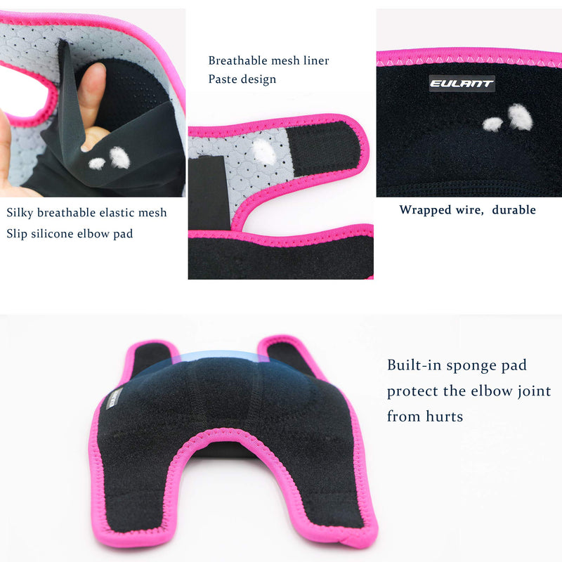 Sborter Adjustable Soft Elbow Pads and Knee Pads for Kids, Child Protective Pad Sets for Bicycle Roller Skating Basketball Football Volleyball Dancing Kneeling Rose M - NewNest Australia