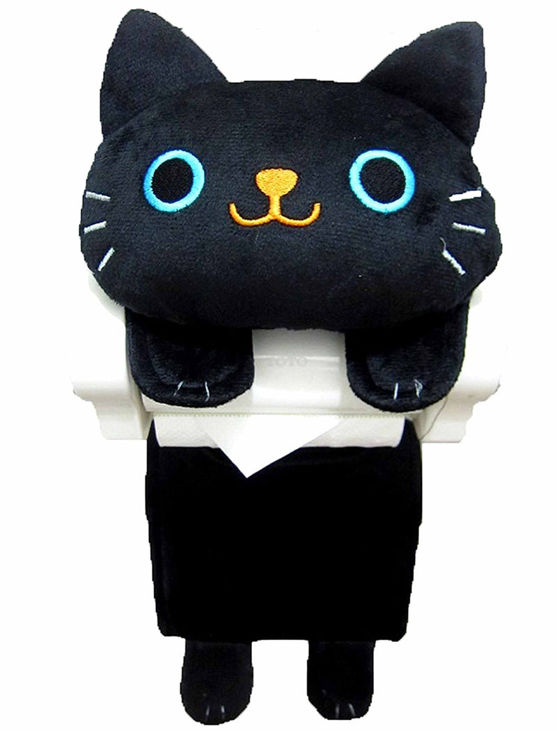 neko sippo monogatari Cat's Toilet Roll Paper Holder Black - NewNest Australia