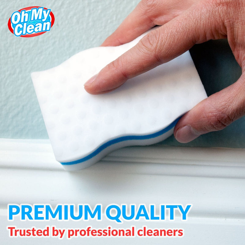 (25 Pack) Extra Durable Eraser Sponge - Extra Thick, Long Lasting, Premium Melamine Sponges in Bulk - Multi-Purpose Power Scrubber - Bathroom, Kitchen, Floor, Bathtub, Toilet, Baseboard, Wall Cleaner 25 - NewNest Australia