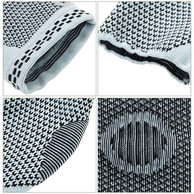 Neotech Care Ankle Support Sleeve - Bamboo Fiber Knitted Fabric - Light, Elastic & Breathable - Medium Compression - Sports, Exercise, Gym - Right or Left Foot, Men, Women - Grey (Size L, 1 Unit) - NewNest Australia