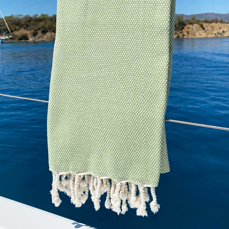 Beach Towels (35 inc x 69 inc, Green Atani; Turkish Beach Towel, Quick Dry Sand Free Lightweight Large Oversized Beach Turkish Towels 100% Cotton Light Beach Travel Towels 35 inc x 69 inc - NewNest Australia