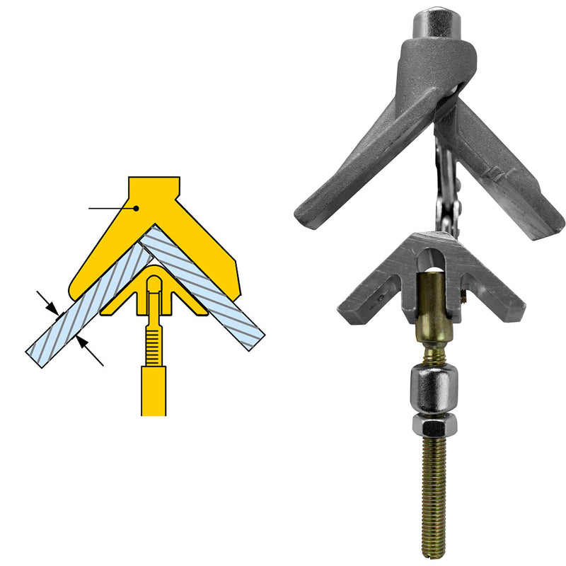 Strong Hand Tools, JointMaster, 90 Degree, Angle Clamping Tool, Throat Depth: 3", Max Capacity: 1-1/4", OAL: 8-1/2", Single Hand T-Joint Clamp Tool, PL634 - NewNest Australia