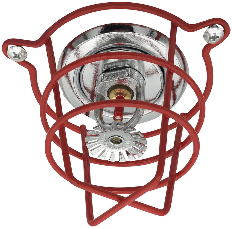 Happy Tree (2 Pack) Red Fire Sprinkler Head Guard for Both 1/2" & 3/4" Sprinkler Head Cover for Protecting Flush Mount & Side Wall & Semi - Recessed Sprinkler Head Cage - NewNest Australia