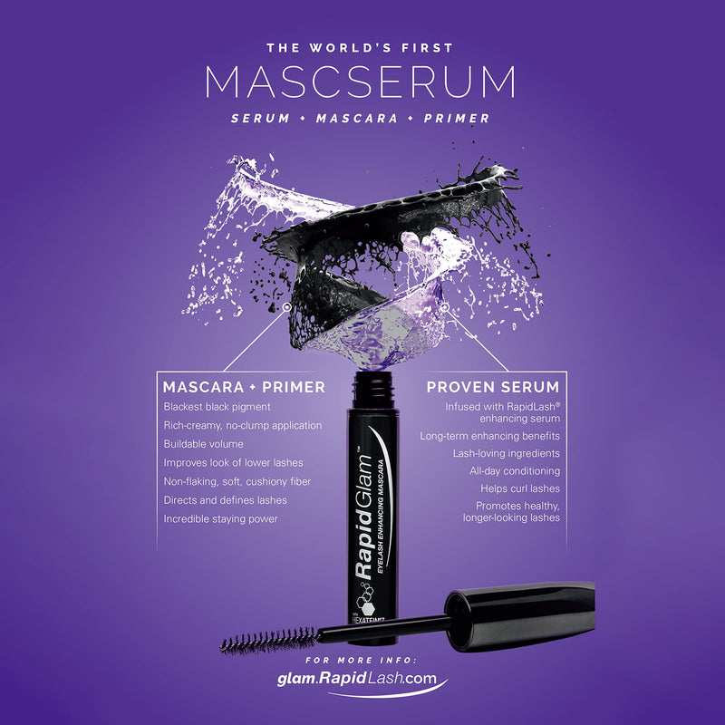 RapidGlam Eyelash Enhancing Mascserum, a Eyelash Primer, Serum and Mascara in One, for an Enhanced Appearance of Lash Definition, Volume and Length, 4g - NewNest Australia