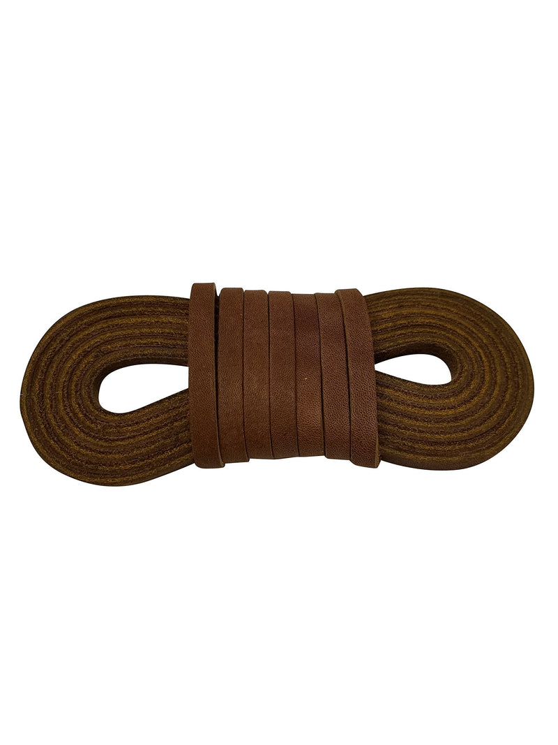TOFL Leather Straps | 2 Pieces | 72 Inches Long | 1/4 Inch Wide | 1/8 Inch Thick | Baseball and Softball Mitt and Glove Lace, Jewelry, Hanging Pictures, Shelves, Decorating Furniture | Medium Brown - NewNest Australia