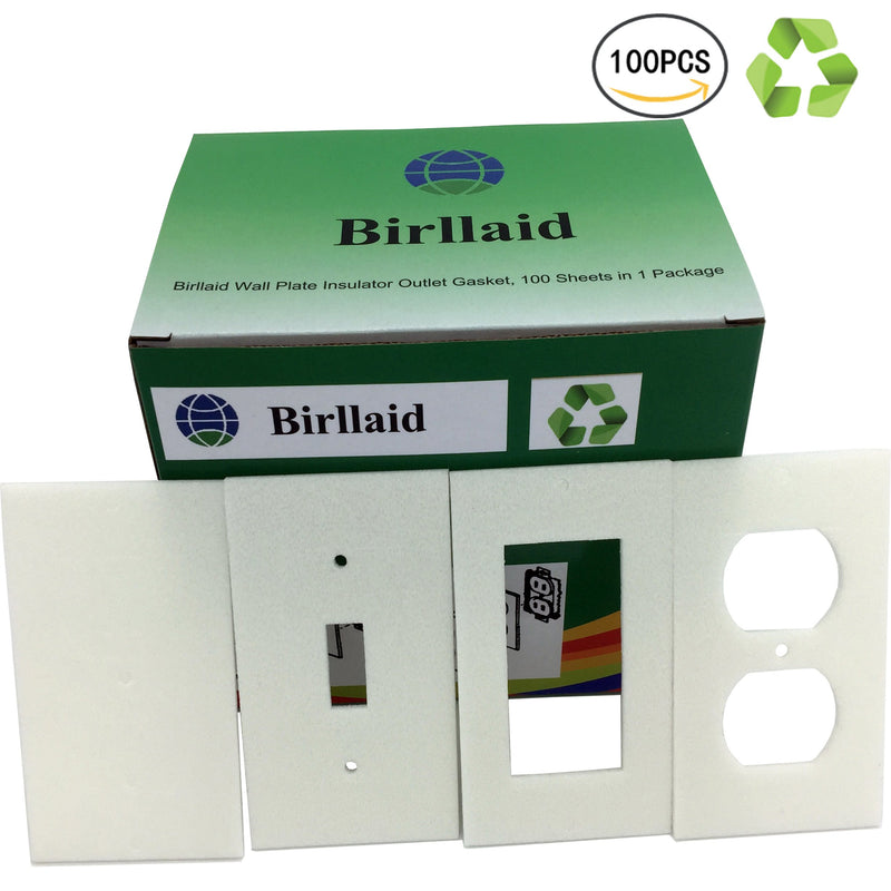 Birllaid Foam Outlet Insulation Gasket Socket Outlet Sealers 100-Pack - NewNest Australia