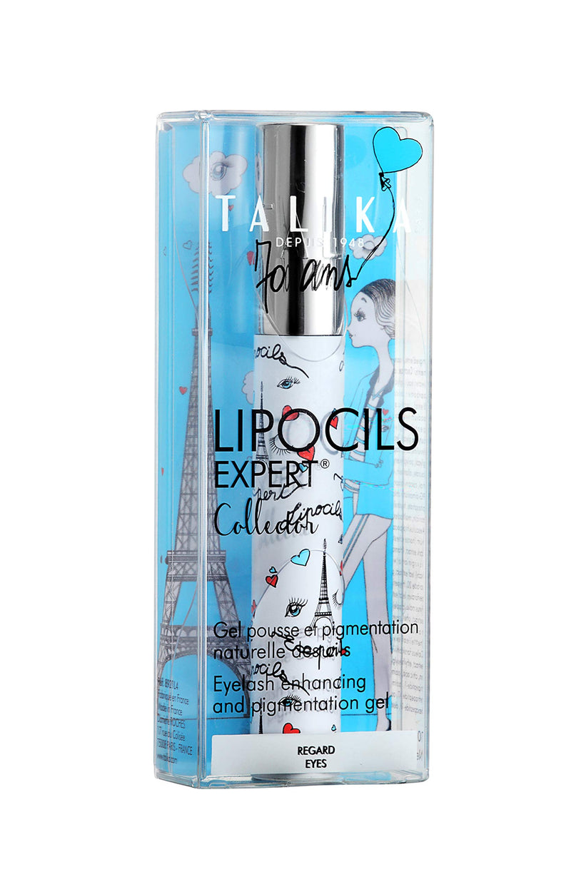 Lipocils Expert Collector - Talika - Eyelash Growth and Pigmentation Booster Gel - Natural Eyelash Care - 70 Years Collector's Edition - Limited Edition - Brush + Foam Tip - 10 ml - NewNest Australia