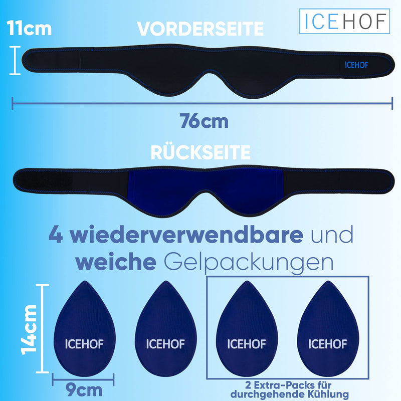 ICEHOF cooling pads wisdom teeth (4x) With soft fabric for more