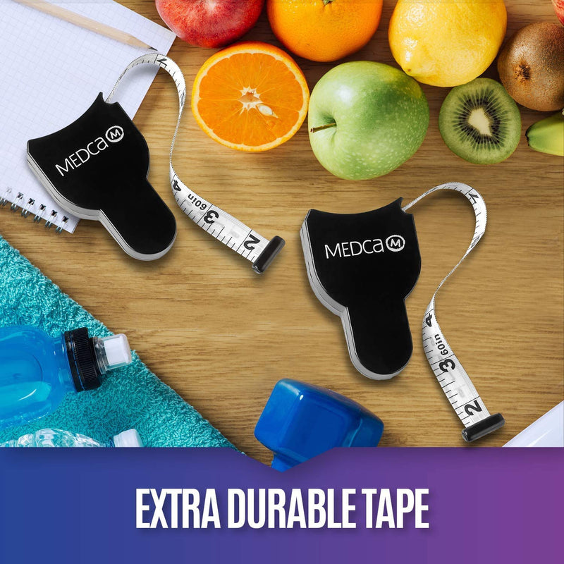 Body Tape Measure - (2 Pack) Measuring Tapes for Body and Fat Weight Monitors, (Inches & cm) Retractable Tape Measure Ruler for Accurate Body Fat Calculator Helps Calculate Fitness Body Measurements - NewNest Australia
