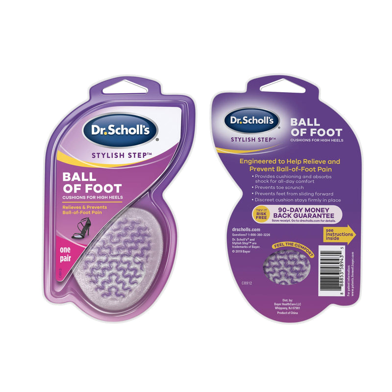 Dr. Scholl's Ball of Foot Cushions for High Heels (One Size) // Relieve and Prevent Ball of Foot Pain with Discreet Cushions That Absorb Shock and Make High Heels More Comfortable New & Improved Design - NewNest Australia