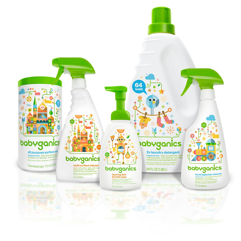 Babyganics Foaming Dish & Bottle Soap for Travel, Fragrance Free, Packaging May Vary, 3.38 Fl Oz (Pack of 3) 3.38 Fl Oz (Pack of 3) - NewNest Australia