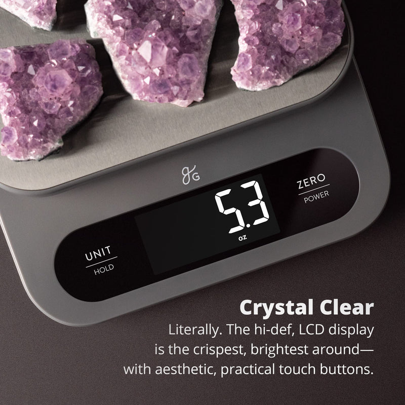 Greater Goods High Capacity Kitchen Scale - A Premium Food Scale That Weighs in Grams & Ounces w/ a 22 Pound Capacity | Feat. a Hi-Def LCD Screen and Stainless Steel Platform | Designed in St. Louis - NewNest Australia
