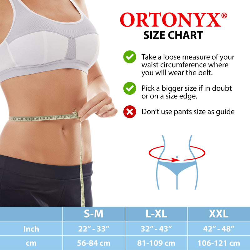 ORTONYX Breathable 9.5" Abdominal Binder/Postpartum Postoperative Wrap/Abdomen Hernia Support Belt for Men and Women - XXL (42"-48") Black 2X-Large (42"-48") - NewNest Australia