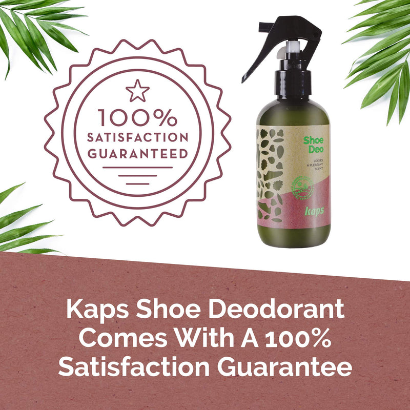 Kaps Eco-Friendly Shoe Deodorant | Odour Eliminator Spray for Sneakers, Trainers, Shoes | Plant-Based and Biodegradable | 200ml Fresh Shoe Deodorizer Spray from Kaps | Made in Europe - NewNest Australia