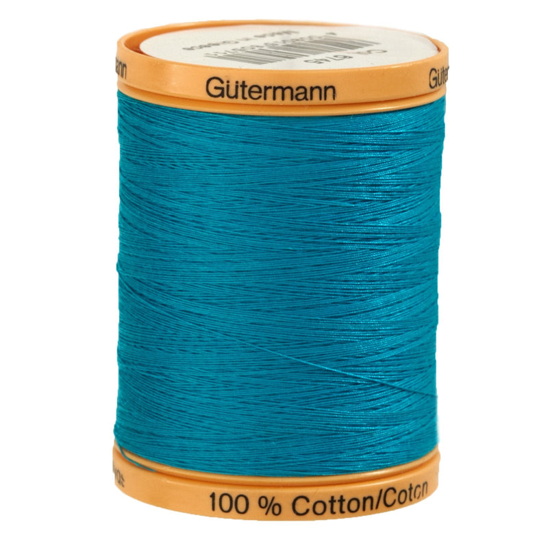 Gutermann Natural Cotton Thread 800M, 800m/875 yd, Aqua Marine - NewNest Australia