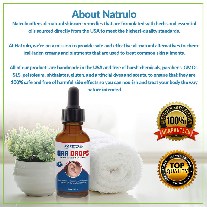 Natural Ear Drops for Ear Infection Treatment – Organic Ear Drops for Adult, Kids, Baby, Dog & Pets – Relieves Ear Aches, Itchy Ears, Infections, Swimmer's Ear, & Loosens Wax – Kids Safe, Made in USA - NewNest Australia