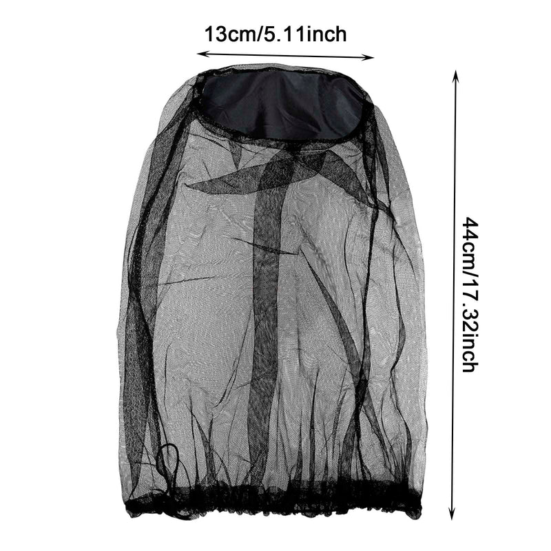 GWAWG Pack of 4 Mosquito Head Net Nylon Mosquito Net Head Protection Fine Mesh Insect Net for Travel Hiking Camping Climbing Black and Green - NewNest Australia