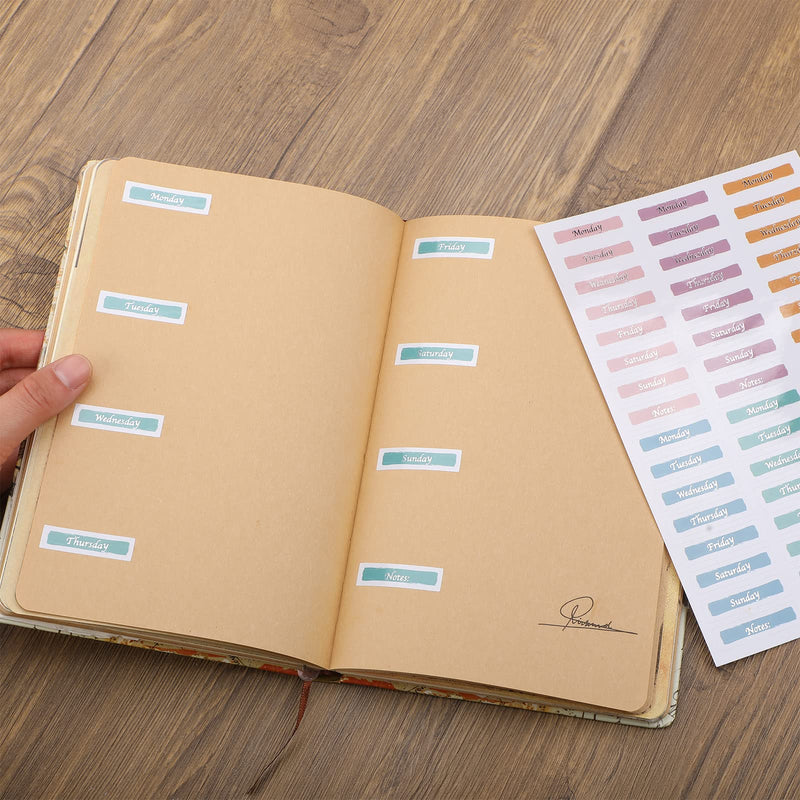 480 Pcs Day of The Week Stickers Silver Foiled Date Covers Decorative Stickers Monday to Sunday Self Adhesive Stickers for Planner Removable Day Labels for Journal School (1.6 x 0.4 Inch, Square) 1.6 x 0.4 Inch - NewNest Australia