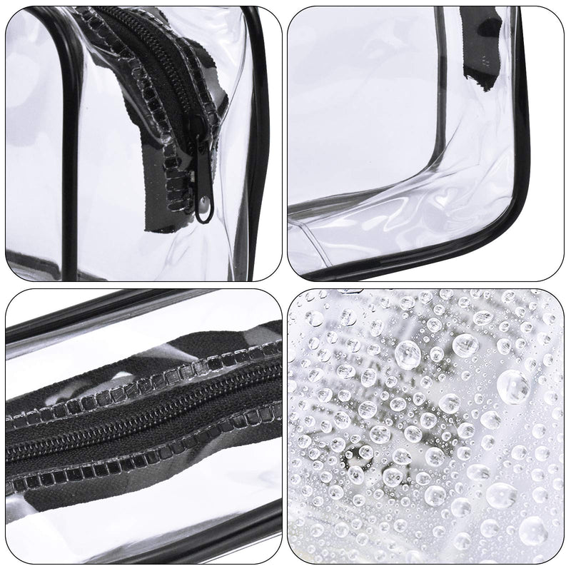 Clear Makeup Bags Set 4 PVC Zippered Toiletry Carry Pouch, Travel Toiletries Bag, Portable Cosmetic Makeup Organizer Case for Vacation, Bathroom and Organizing - NewNest Australia