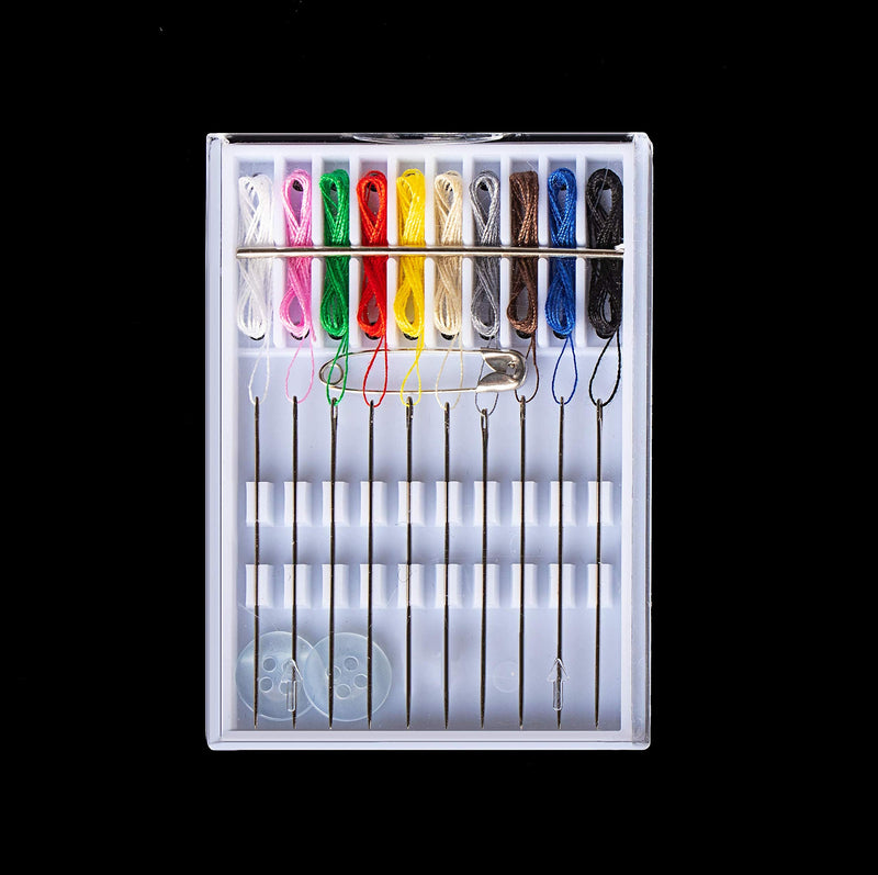 SoFire 10 Boxes Home and Travel Quick Fix Sewing Kit Pre Threaded Needle Kit, Each Box with 10 Pieces - NewNest Australia