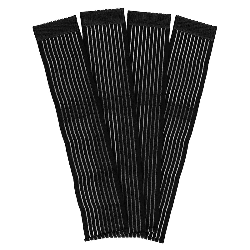 Sibba Elastic Wrist Band Wrap 4 Pieces Breathable Polyester Sleeve Compression Brace Wristband Hand Supports Splint Support Strap for Tennis Gym Sport Men Women Black - NewNest Australia